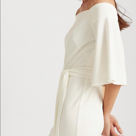 088. Ralph Lauren Off Shoulder Jumpsuit - Picture 4 of 7